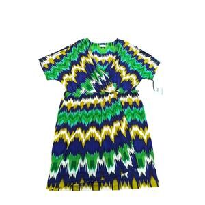 NWT!"CALVIN KLEIN" Aztec Sundress SZ 20W Soft Boho Hippie Missing Belt See Image